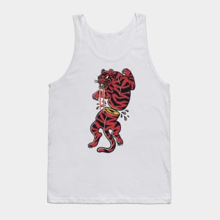 Maul Red Toothed Saber Traditional Tattoo Style by Tobe Fonseca Tank Top